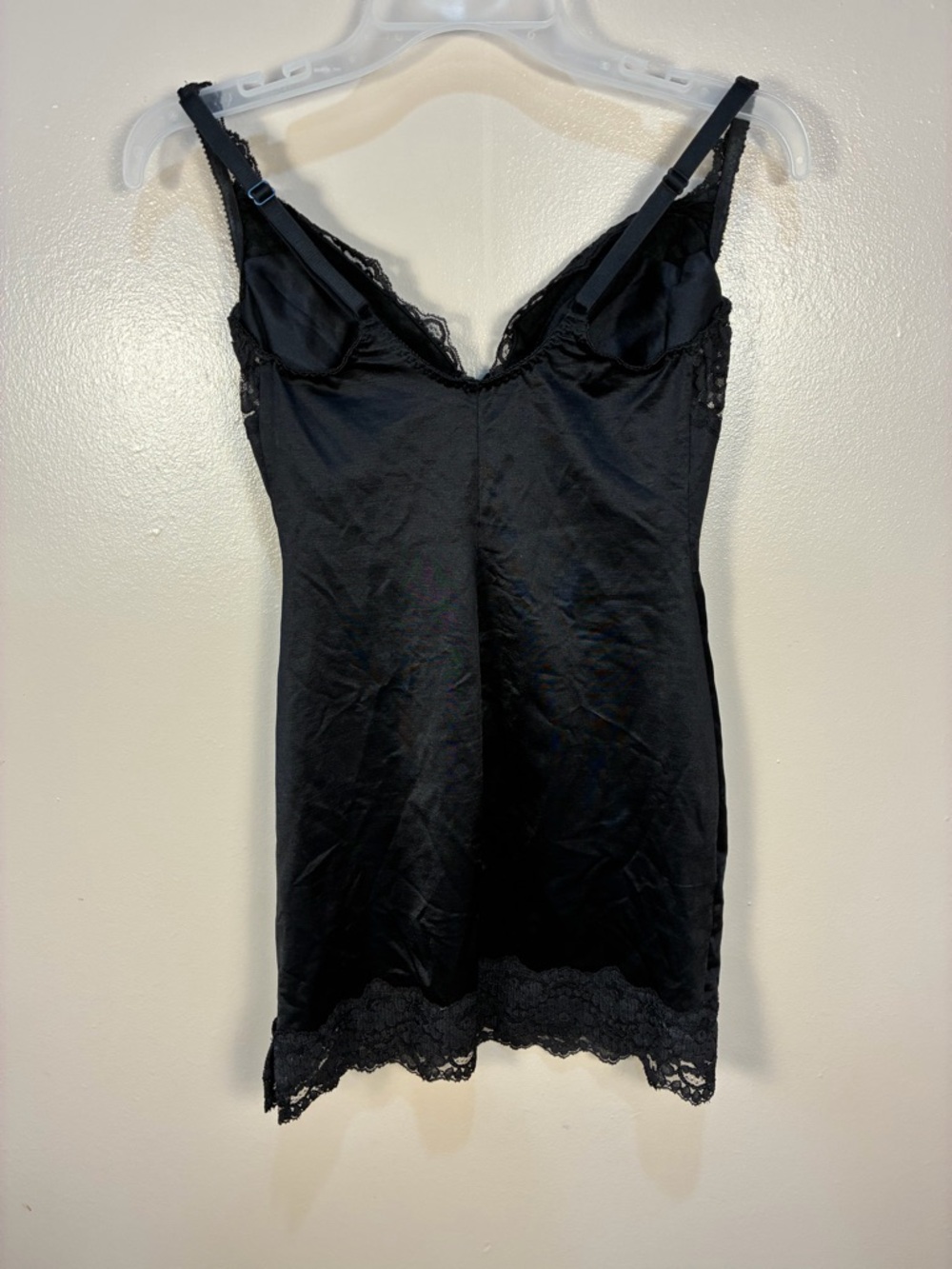 VTG 90s Victoria Secret Satin Lace Shaping Slip - Picture 5 of 11